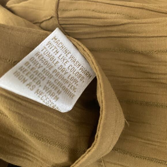 Elliot Shirt Mens Med Gold Button Front 15-15.5 - Picture 6 of 14